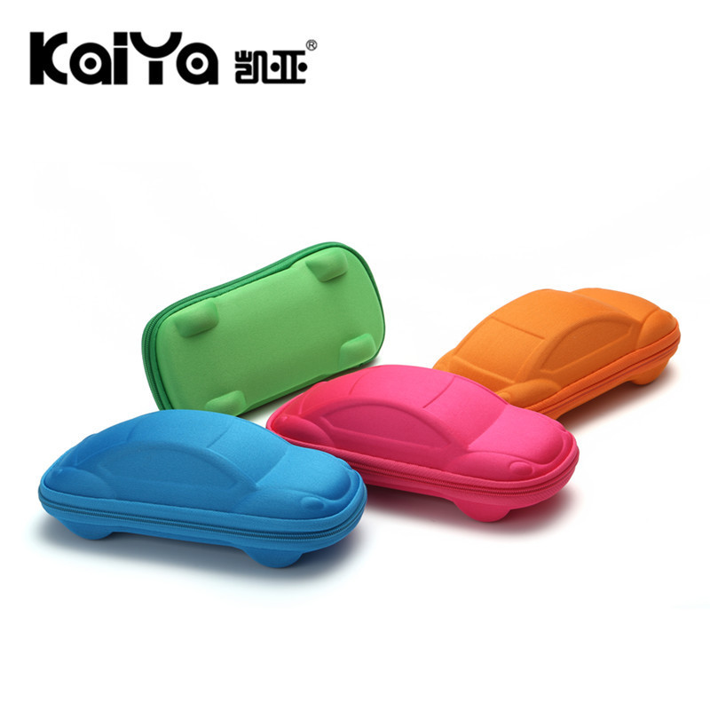 Pressure-Resistant Children's Glasses Case Cartoon Sunglasses Case Zipper Car Cute Box Anti-Fall Pressure-Resistant Children's Glasses Case Cartoon Sunglasses Case Zipper Car Cute Box Anti-Fall
