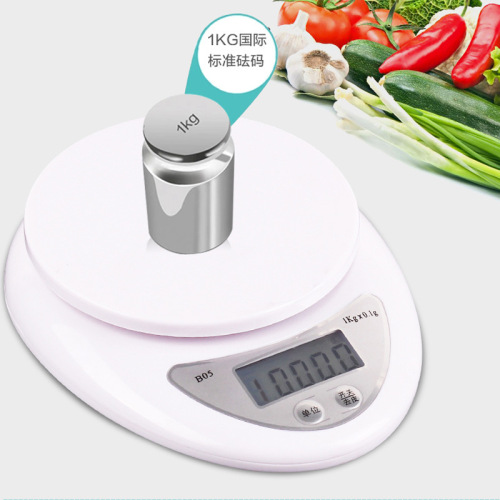 B05 kitchen scale electronic platform scale micro food electronic scale baked food scale 5kg/1g factory direct supply