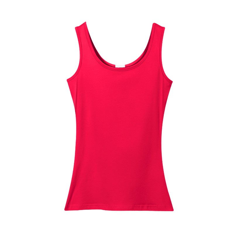 Camisola de algodón para mujer ropa exterior de verano belleza espalda sin mangas Camiseta ajustada ropa interior de mujer de verano Top para mujer image 7