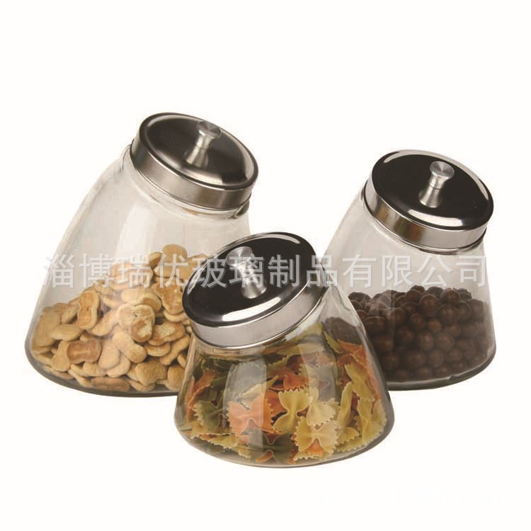 瑞优玻璃储藏罐杂粮糖果零食罐茶叶密封罐调味罐厂家直售
