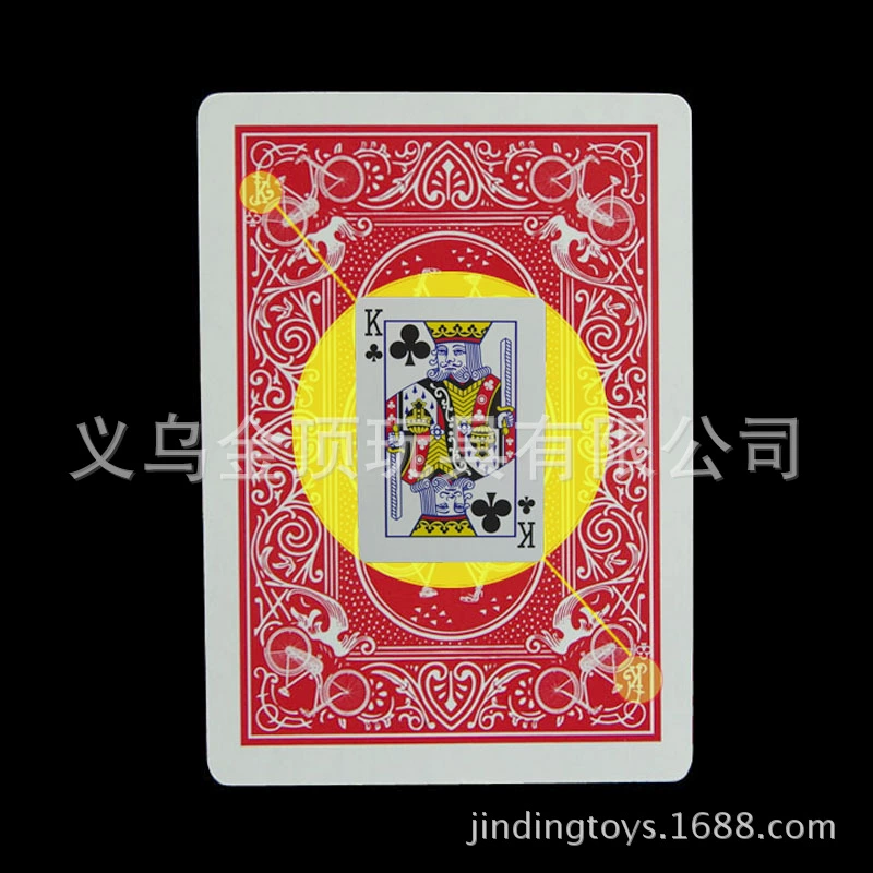 Magic Playing Cards (400magic) Trapezoidal Marked Deck, Durable 300g Paper, Red/Black