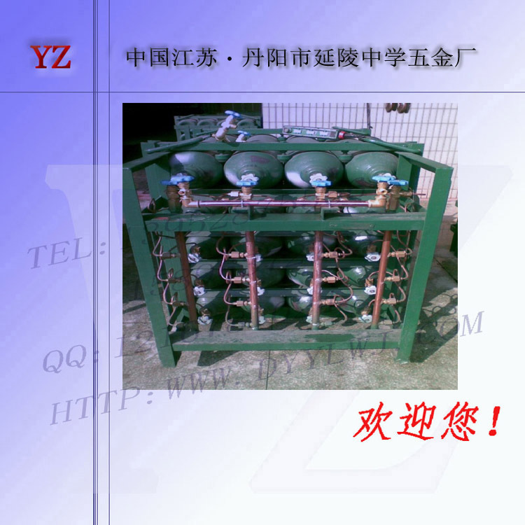 气体钢瓶集装格汇流排 工位供气氧气氮气气瓶集装格 气体汇流排