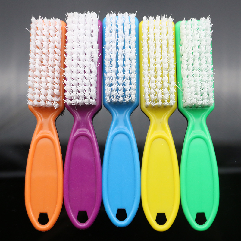 Cepillo de limpieza para uñas, herramientas para el cuidado de las uñas, cepillo para polvo de esmalte de uñas, cerdas duras, venta directa de fábrica, cepillo al por mayor con cubierta