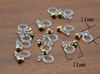 Plastic resin, transparent hair band, ear clips with accessories, no pierced ears, wholesale