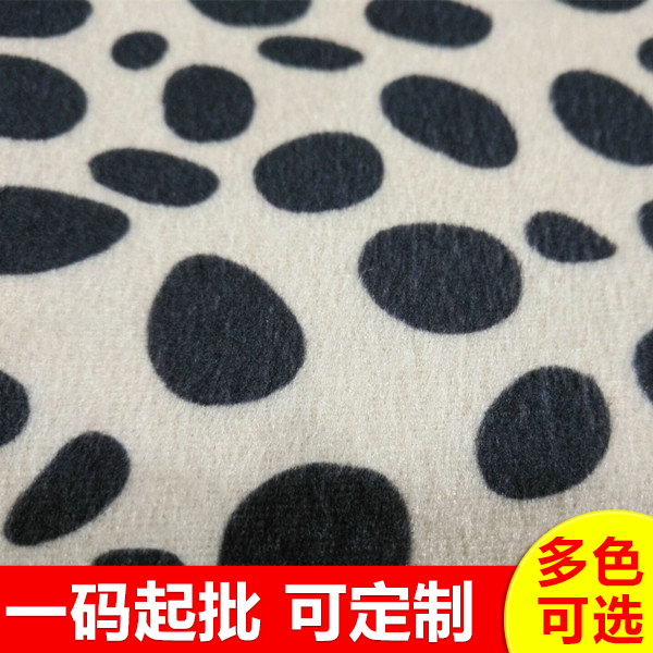 超柔短毛绒 圆网印花超柔短毛绒 转移印花经编毛绒面料