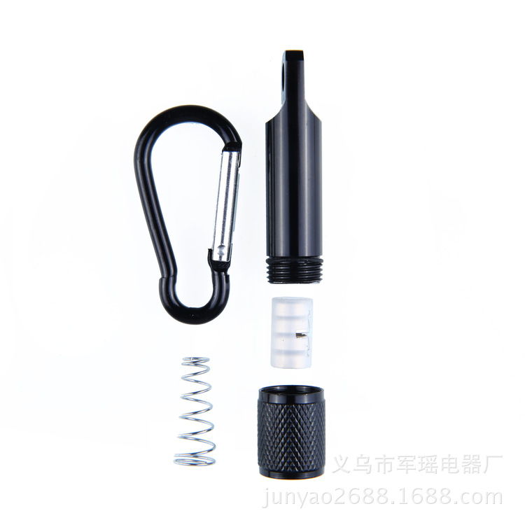 Linterna LED mini con mosquetón, luz potente, personalizable con LOGO