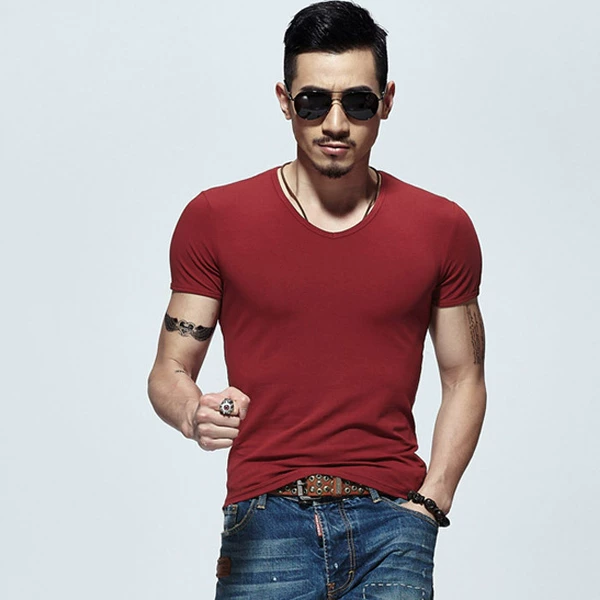 V-neck-burgundy