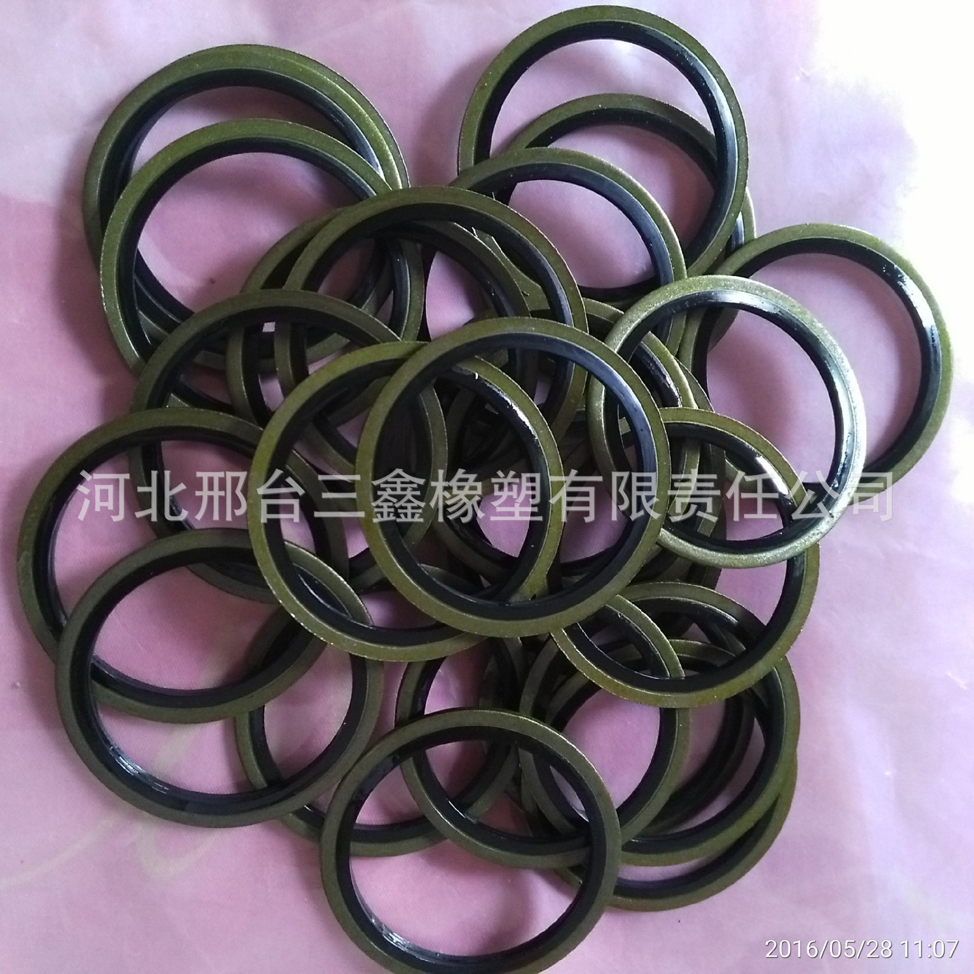 组合垫圈 半包胶组合垫 耐油耐高温密封垫圈丁腈橡胶氟橡胶