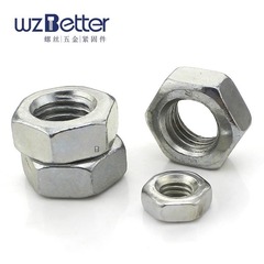 Hexagonal nut, hexagonal nut, thick nut, carbon steel nut, galvanized standard parts GB52 M3-M30 DIN934