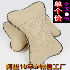 批發打孔丹尼皮汽車頭枕 新款四季通用專用頭靠頸枕內飾汽車用品