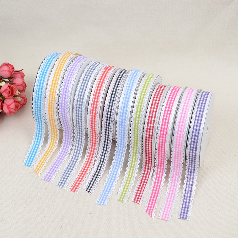 Plaid Pattern Color Embossed Tape Simple Gift Packaging Webbing Flower Bouquet Decorative Accessories Manufacturer Wholesale Plaid Pattern Color Embossed Tape Simple Gift Packaging Webbing Flower Bouquet Decorative Accessories Manufacturer Wholesale