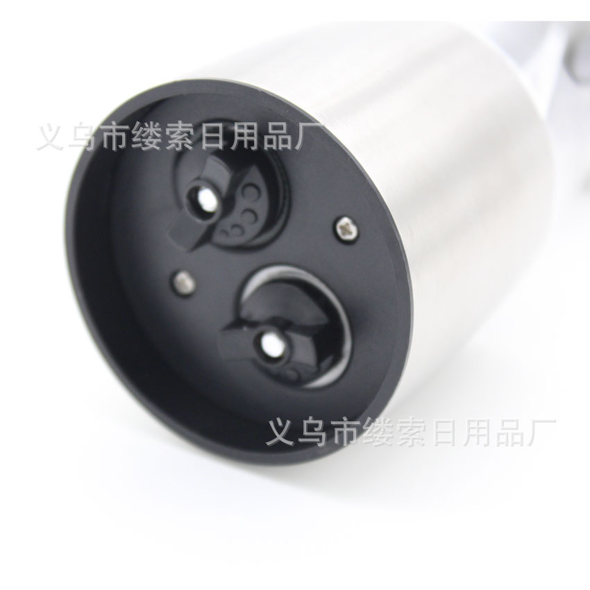 De doble propósito manual de acero inoxidable acrílico molinillo de pimienta manual herramienta de molienda de espesor ajustable molino de pimienta