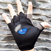 Street summer non-slip silica gel breathable design gloves for yoga, fingerless