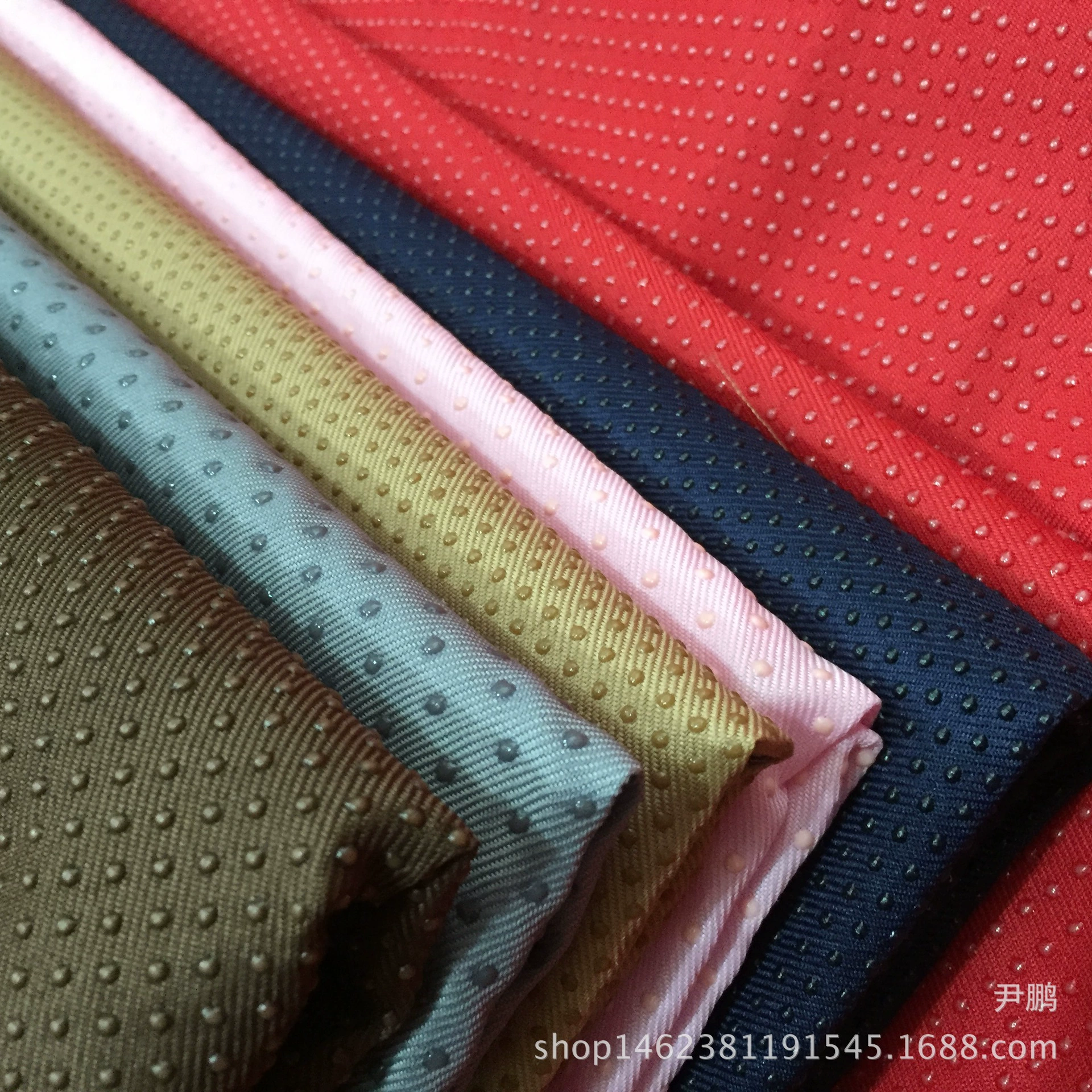 Готовая небольшая партия на складе, полные цвета силиконовой противоскользящей ткани Wardatan в горошек, ткань для диванной подушки, подушка для сиденья, нескользящая ткань