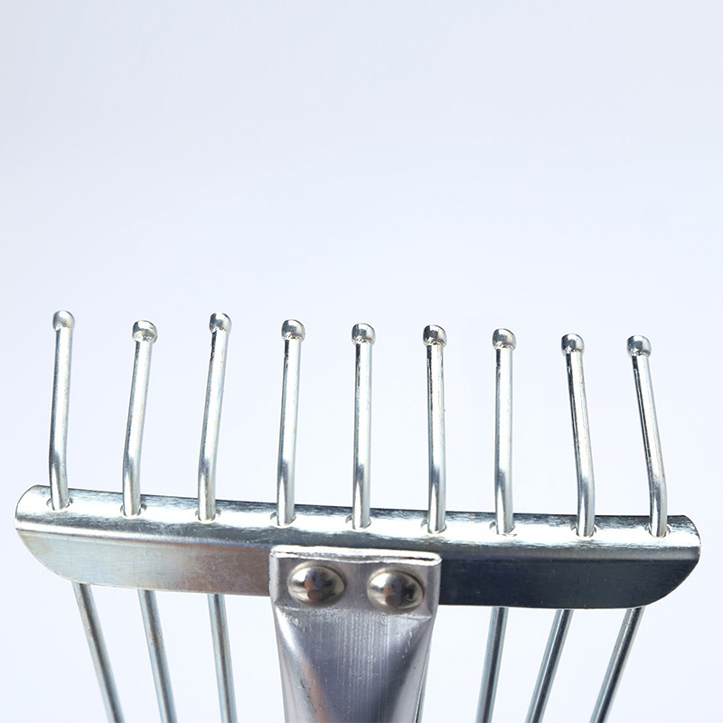 Rake de alambre de acero del Rake del jardín herramienta de jardín de acero inoxidable cabeza redonda Rake