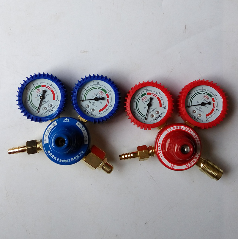 厂家供应皮套型氧气表乙炔表丙烷表二氧化碳表焊割五金工具