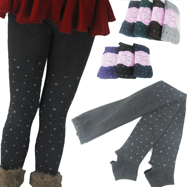 Korean Style Footless Leggings, Seamless One-Piece Leggings, Autumn and Winter Thermal Socks