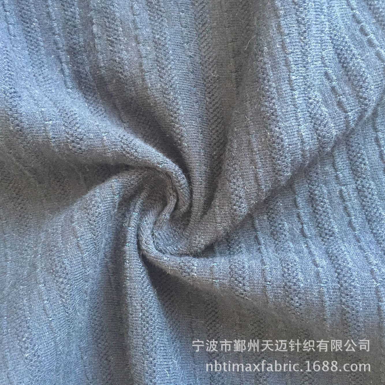 仿牛仔提花汗布天丝棉提花针织布尼龙提花布天丝尼龙提花面料