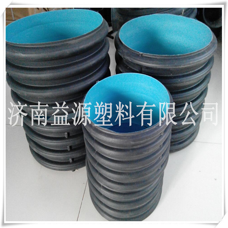 山东厂家20cm口径HDPE双壁波纹管 200pe排水排污双壁管SN4压力