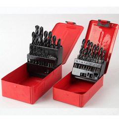 19 25-piece high-speed steel twist titanium-plated drill bit set drill bit set metal drill bits in iron box
