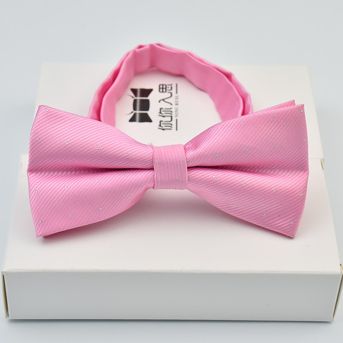 Korean style fashion point bow tie wedding silver point bow tie formal business bow tie trendy bow tie men's wholesale