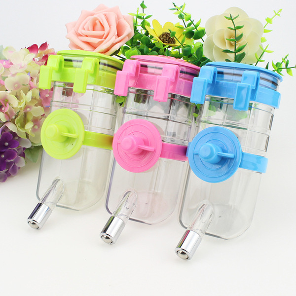 Dog cage hanging pet water drinker stainless steel ball dog water…