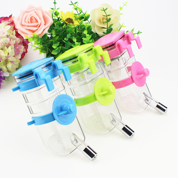 Dog cage hanging pet water drinker stainless steel ball dog water…