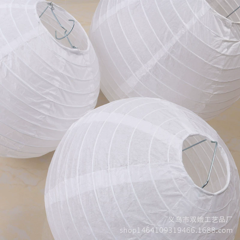 White colored paper, round flashlight, lampshade, wholesale, handmade