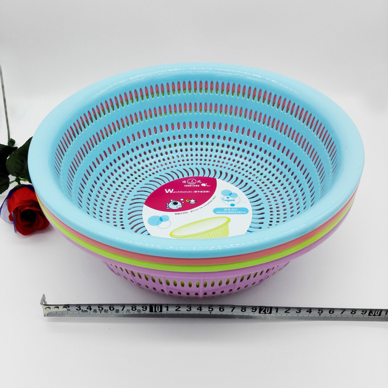 I1 641 882 # gran cesta de verduras cesta de plástico azul Yiwu 2 yuanes tienda al por mayor