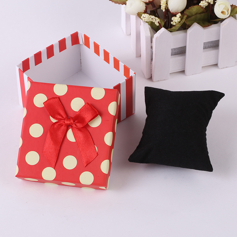 七夕情人节首饰盒精美蝴蝶结戒指盒礼盒创意饰品包装项链吊坠盒子