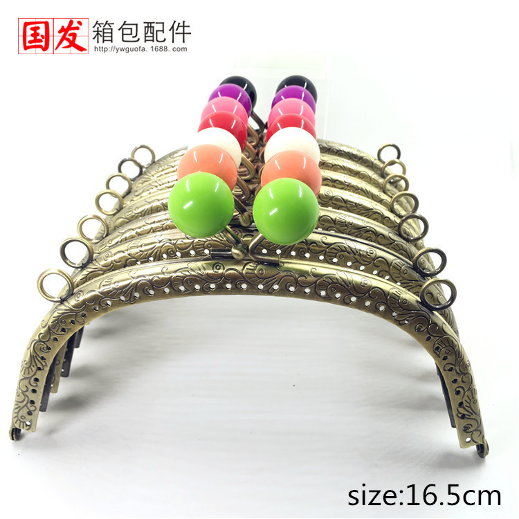 16.5Cm arco dragón y flor de fenotigo caramelo cabeza oro [plano] 24 colores 0457 - GT