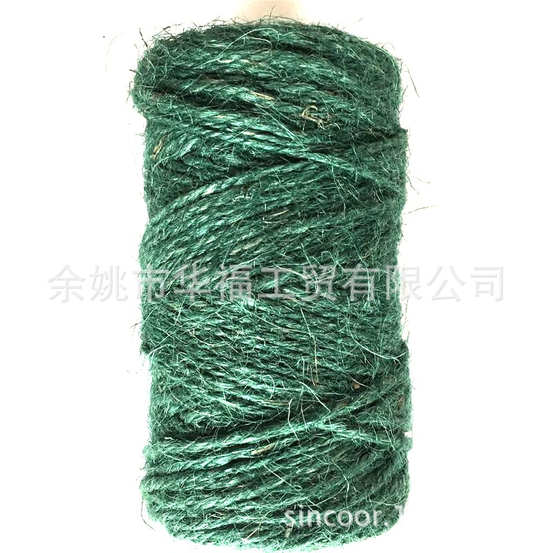 染色麻绳 彩色麻绳 捆扎绳 树枝礼品扎线