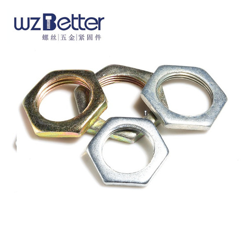 Fine-pitch flat nut hexagonal thin nut flat fine-pitch thin nut stamped nut GB808 stamped part M6 M8 M10