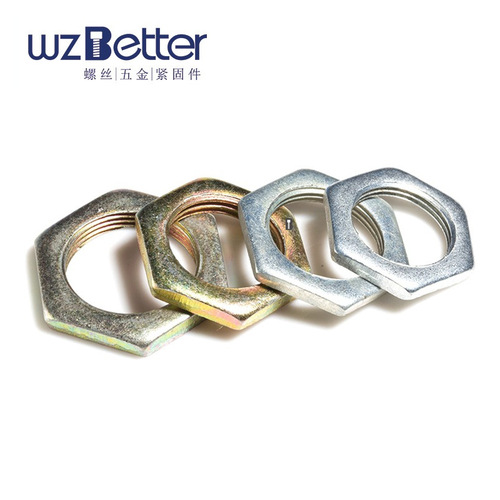 Fine-pitch flat nut hexagonal thin nut flat fine-pitch thin nut stamped nut GB808 stamped part M6 M8 M10