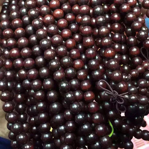 Da Zhi Tan Indian Rosewood, Aged Material, 108-Count Bodhisattva Beads, High Density, Oily, Fine Brown Eyes
