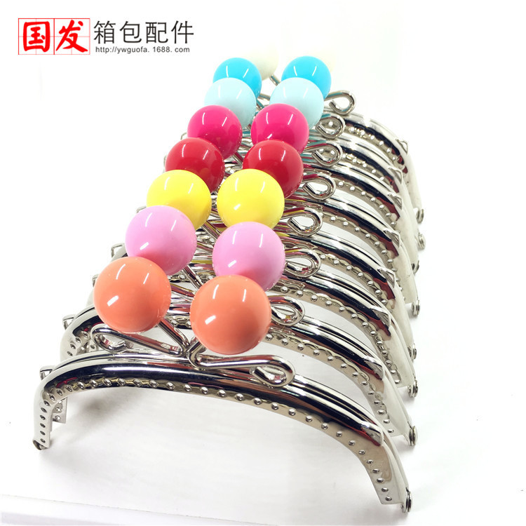 Stock: 12.5CM arco de cabeza de caramelo lisa oro plata 24 colores opcionales   0357 - YS