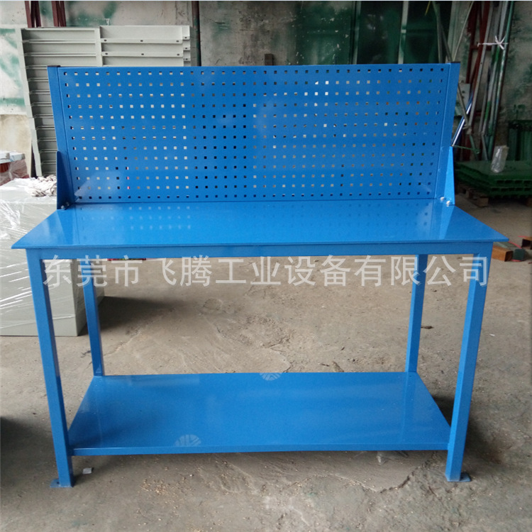 工厂工作台　钢制钳工操作台　维修工作台配挂板 简易型维修桌