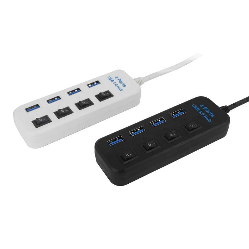 Производитель напрямую продает USB3.0-хаб хаб один задержка четыре больше удлинительный док-станция 4 порт независимый переключатель кнопка разделение устройство