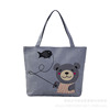 Shopping bag, capacious cartoon shoulder bag, wholesale