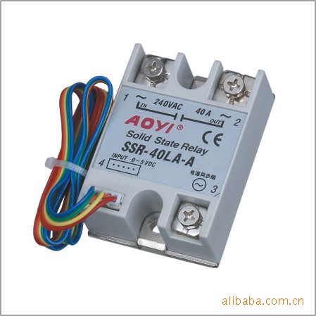 厂家直销 AOYI固态继电器 SSR-40LA-A(10A/40A)   -A为反向调压