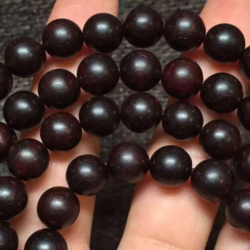 Da Zhi Tan Indian Rosewood, Aged Material, 108-Count Bodhisattva Beads, High Density, Oily, Fine Brown Eyes