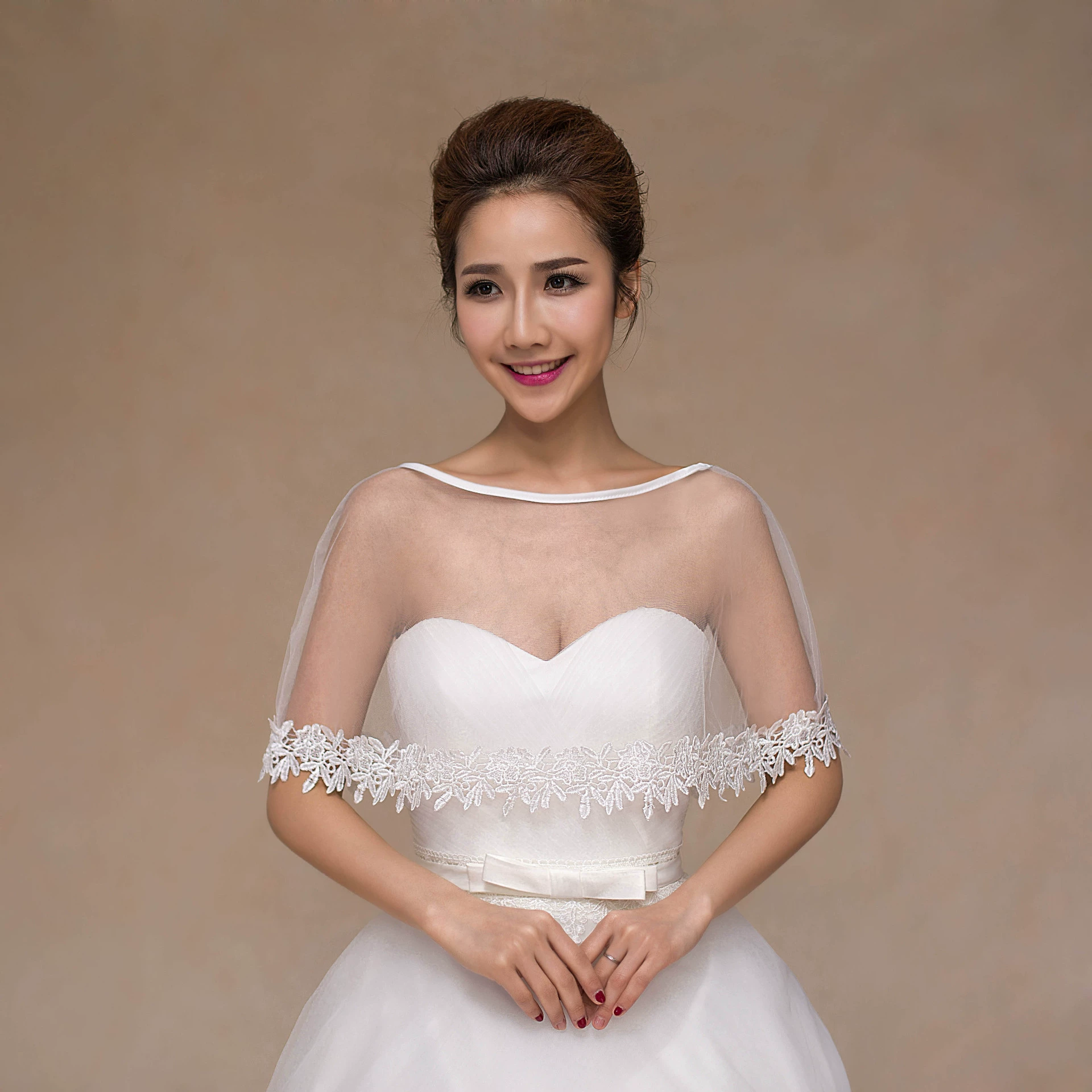 Новая кружевная жемчужная Бриллиантовая шаль невесты Свадебная шаль Свадебные аксессуары шаль Белая Шаль в Корейском стиле Лето