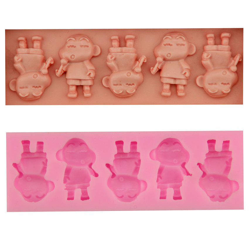 Crayon Shinchan Sugar Cake Decoration Силиконовая форма DIY инструмент для выпечки H1853 Cake Modes