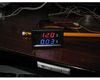 DC0-100V/10A 50A 100A 100A LED DC dual display digital current voltage table by42A header