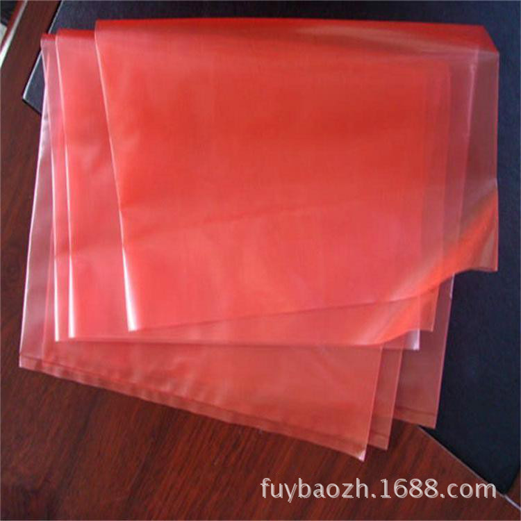 红色蓝色PE包装胶袋 塑料袋 PE平口袋 无毒透明平口胶袋定