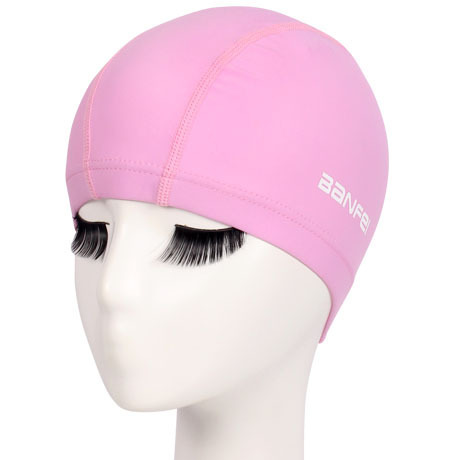 Nylon high elastic cloth swimming cap solid color cloth swimming cap comfortable swimming cap universal swimming cap for adults, men, women and children