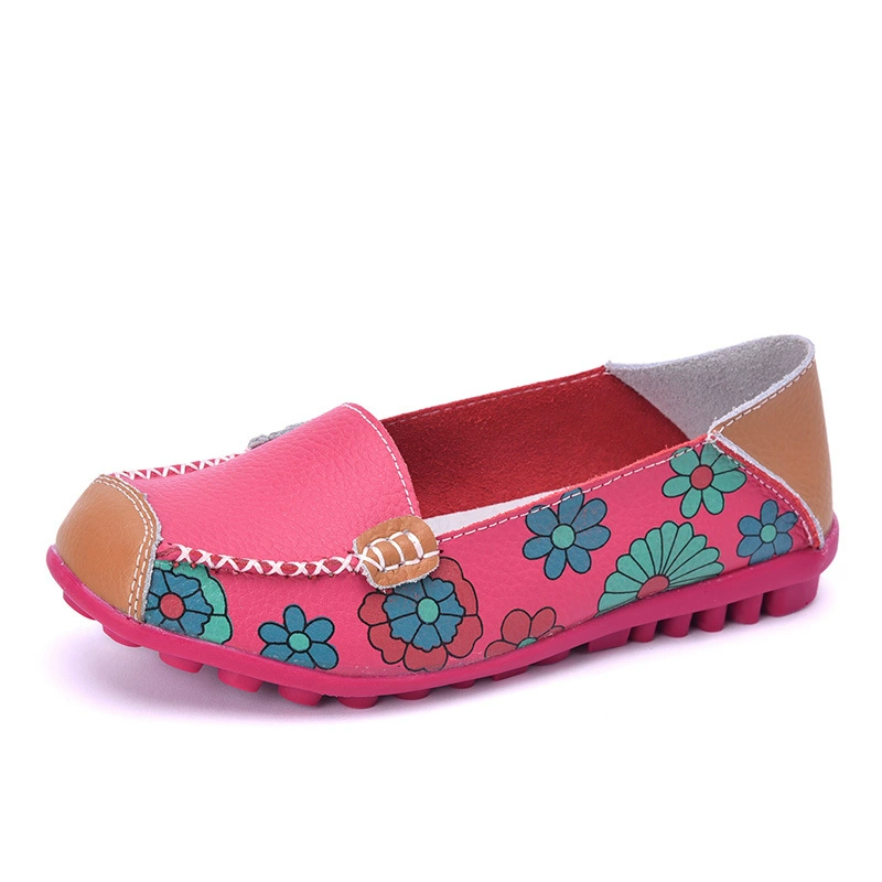Comfortable shoes for leisure for mother, footwear for leather shoes, 2021 collection
