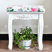 源头工厂简约时尚欧式化妆凳梳妆凳象牙白梳妆凳通用坐凳换鞋凳