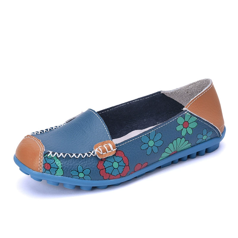 Comfortable shoes for leisure for mother, footwear for leather shoes, 2021 collection
