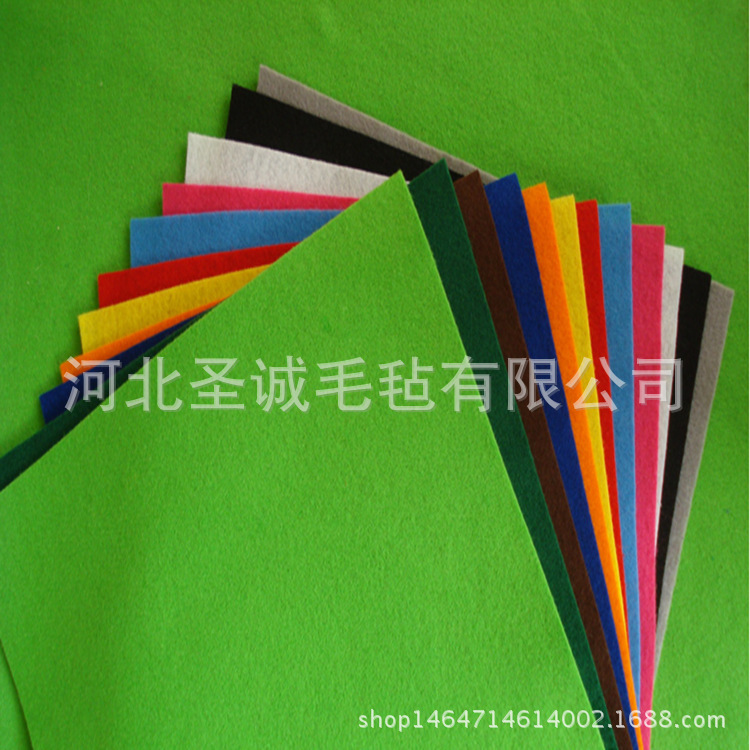 厂家供应彩色毛毡 背胶印花彩毡 印花彩色毛毡
